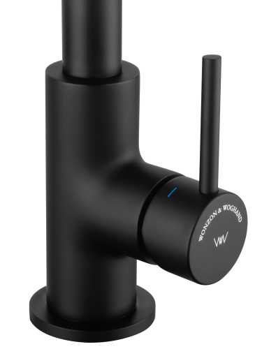 Смеситель для кухни Wonzon & Woghand WW-L1005-MB на мойку/столешницу черный - фото 4