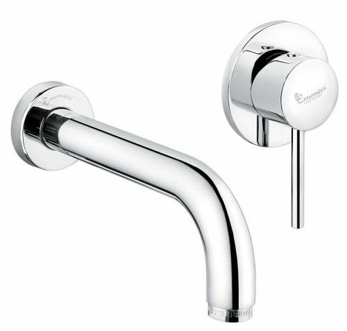 Смеситель для раковины Emmevi Piper 45055/BIO встраиваемый в стену белый