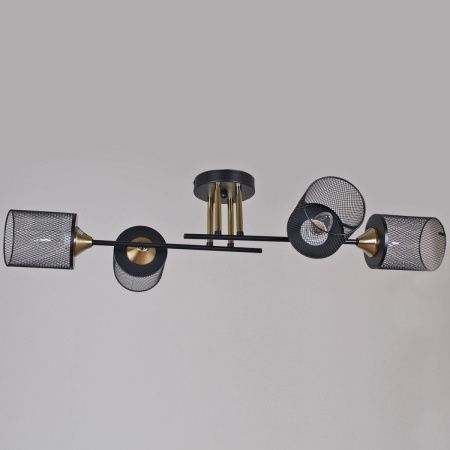 Люстра потолочная Reluce 38460-0.3-04 BK+COPPER