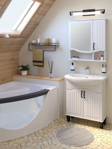 Зеркало-шкаф RUNO Марсель 00-00001202 60х75 подвесной цвет бежевый - фото 3