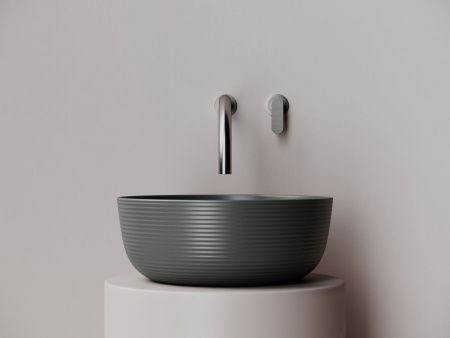 Раковина из сантехнического фарфора Ceramica Nova ELEMENT CN6073MDH 40х40 накладная цвет черный без отверстий под смеситель