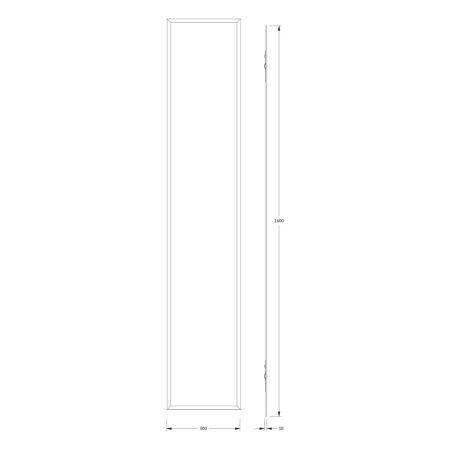 Зеркало Evoform Comfort BY 0953 30х160 подвесное