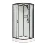 Душевая кабина Frank 400404 100х100 четверть круга с крышей ориентация универсальная