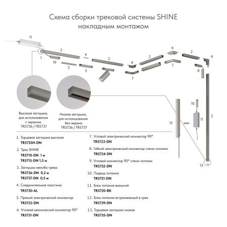 Коннектор Denkirs Shine base (Схине басе) TR5724-DN