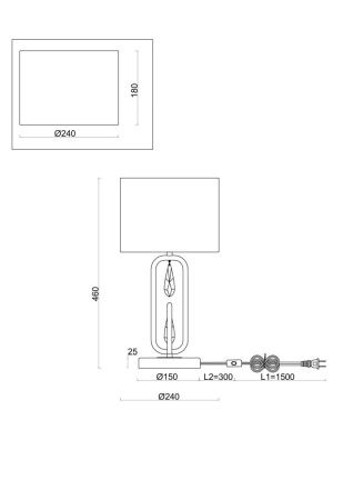 Настольная лампа Freya Riverside (Берег реки) FR1007TL-01BS