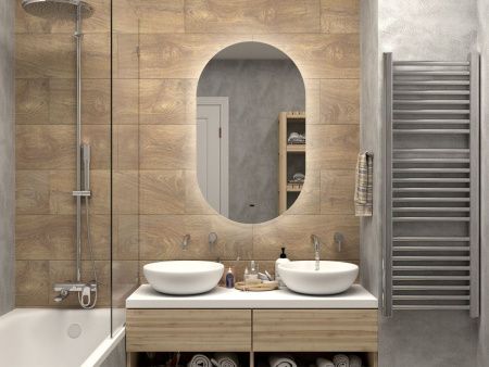 Зеркало с подсветкой Misty Зеркала (сенсорные) ТИТ-02-60/100-14 60х100 подвесное