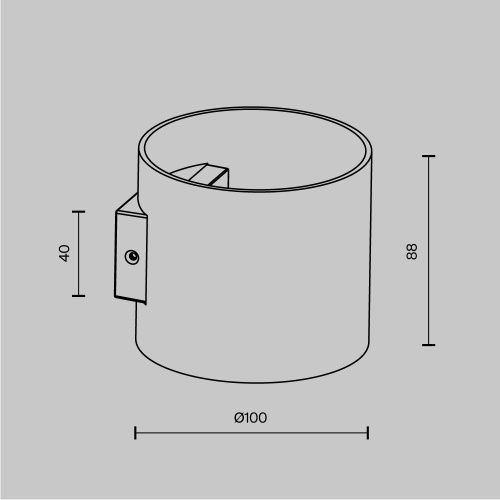 Бра Maytoni Technical Rond C066WL-01MG - фото 4