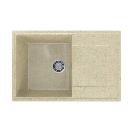 Кухонная мойка Practik PR-735 PR-M-735-002 75х50 цвет бежевый поверхность глянцевая