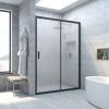Душевая дверь Vegas-Glass ZP TUR+NOVO ZP NOVO h2000 180 02М 10 180х200 стекло матовое профиль черный