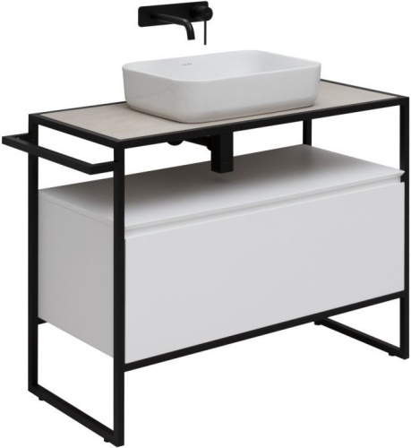 Тумба под раковину Allen Brau Priority 1.31003.WM 100х45х75 напольная цвет белый