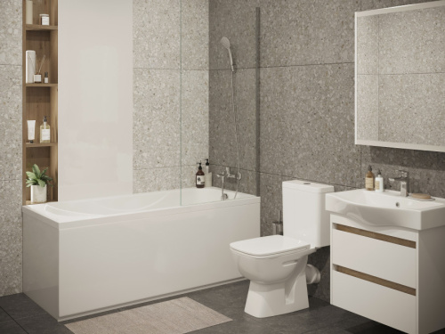 Ванна акриловая Santek Тенерифе 1WH302207 170х70 пристенная прямоугольная - фото 5