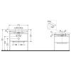 Консоль с раковиной Duravit Happy D.2 Plus HP4837O2222 80х50 напольная цвет хром
