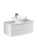 Тумба под раковину Velvex LUNA tp.LUN.100.2Y 100х50 подвесная цвет белый