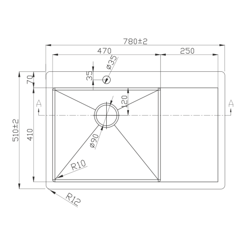 Кухонная мойка Melana ProfLine D7851HG-L золото 78x51 цвет золото - фото 3