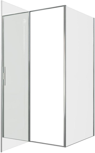 Душевой уголок Allen Brau Priority 3.31007.00 + 3.31016.00 120х90 стекло прозрачное профиль хром глянцевый без поддона - фото 3