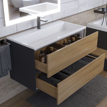 Раковина из искусственного камня Uperwood Barsa 2901120346 90х50 полувстраиваемая цвет белый