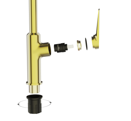 Смеситель для кухни Tokito KIN TOK-KIN-1013 на мойку золото