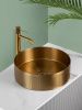Раковина из нержавеющей стали AltroBagno Costoso AltroBagnoCostoso001005OrSp 40х40 накладная цвет золото