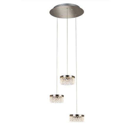 Светильник подвесной Delight Collection Diamond cut (Диамонд цут) MD21020075-3A satin nickel