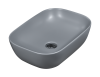 Раковина мебельная из сантехнического фаянса Melana 320328MG-805 50х30 накладная цвет серый