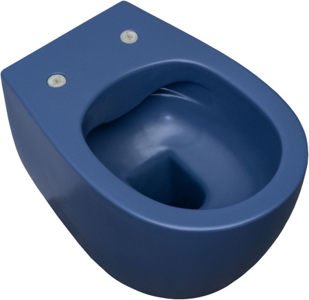 Чаша унитаза подвесная Allen Brau Fantasy 4.11004.ID цвет синий без сиденья безободковая каскадный смыв