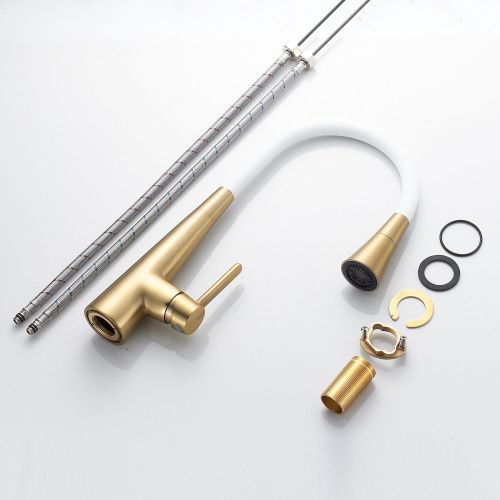 Смеситель для кухни Rose R213G на мойку золото - фото 4