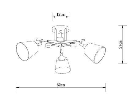 Люстра потолочная Arte Lamp Glassy (Глассы) A5078PL-3BK