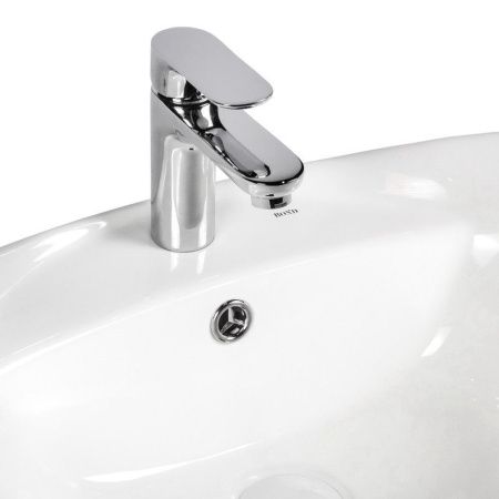 Раковина из сантехнического фарфора Bond Oval S15-590 60х40 накладная цвет белый 1 отверстие под смеситель