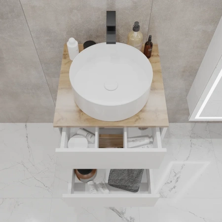 Тумба под раковину 1MarKa Veil Ц0000035551 50х50 цвет белый