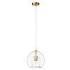 Светильник подвесной Crystal Lux Luisa (Луиса) LUISA SP1 BRASS/TRANSPARENT