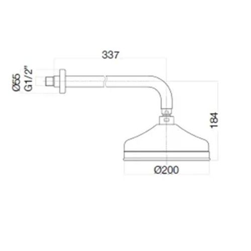 Верхний душ Webert Armony AC0015015 хром - фото 3
