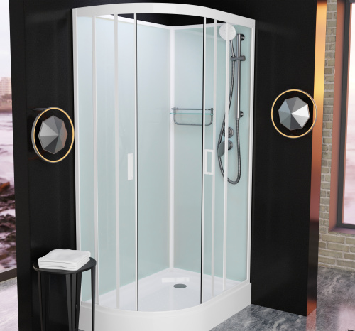 Душевая кабина Frank 412014 120х80 без крыши ориентация правая - фото 3 Душевая кабина Frank 412014 120х80 без крыши ориентация правая - фото 3