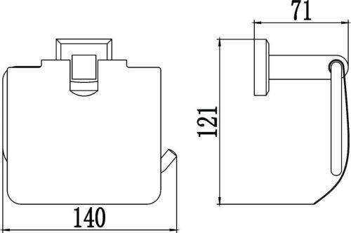 Бумагодержатель Savol S-009551 - фото 2