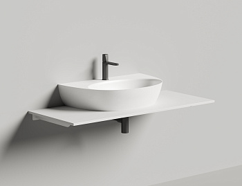 Раковина из искусственного камня Salini ALDA 140323M 71х45 накладная цвет белый 1 отверстие под смеситель Раковина из искусственного камня Salini ALDA 140323M 71х45 накладная цвет белый 1 отверстие под смеситель