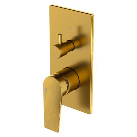 Смеситель для ванны и душа Wasserkraft Aisch 5500 5571 встраиваемый в стену золото