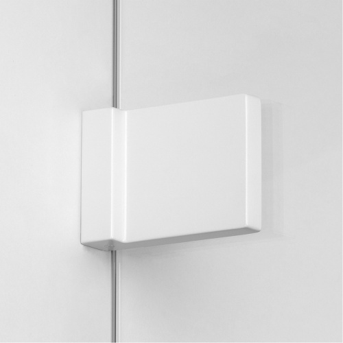 Душевая шторка на ванну New Trendy AVEXA White EXK-2965 100х150 стекло прозрачное профиль белый - фото 3