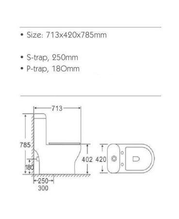 Унитаз-компакт напольный с бачком Stella Polar Бильбао SP-00001849 белый с сиденьем микролифт душевой смыв