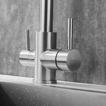 Смеситель для кухни Shevanik S168B на мойку сатин