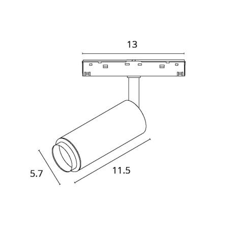 Трековый магнитный светильник Arte Lamp Optima (Оптима) A7276PL-1WH