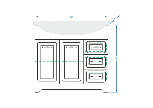 Тумба под раковину Stella Polar Кармела ольха SP-00000175 87х34х82 цвет белый - фото 2