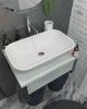 Тумба под раковину 1MarKa Grunge Loft Ц0000001582 60х50 подвесная цвет серый