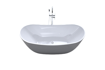 Ванна акриловая Art&Max AM-502-1700-785 170х79 отдельностоящая овальная с каркасом