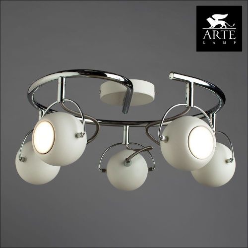 Спот Arte Lamp Spia (Спиа) A9128PL-5WH - фото 3