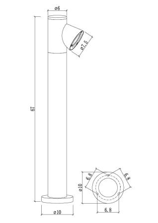 Ландшафтный светильник Arte Lamp Brooklyn (Брооклын) A2063PA-1BK