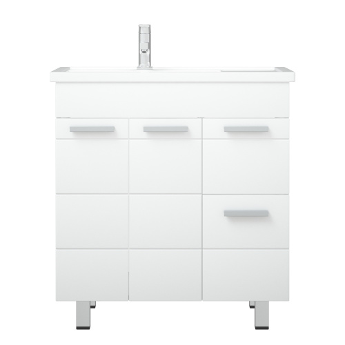 Тумба под раковину Corozo Денвер SD-00000531 77х43х83 цвет белый - фото 4