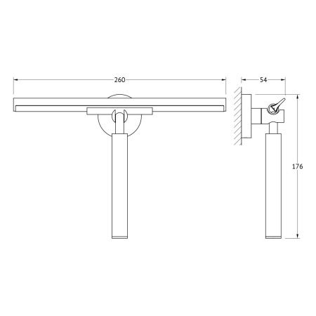 Держатель со стеклоочистителем Artwelle Harmonie HAR 046