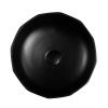 Раковина из сантехнического фаянса BelBagno BB1409H301 40х40 накладная цвет черный без отверстий под смеситель