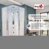Душевая кабина AvaCan K K2010LED 100х100 прямоугольная с крышей ориентация универсальная