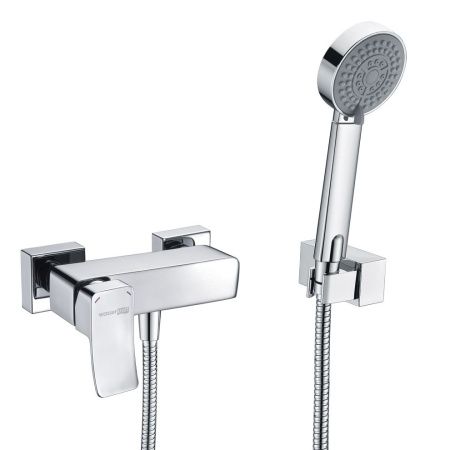 Смеситель для ванны и душа Wasserkraft Aller 1060 1062 настенный хром