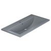 Раковина из искусственного камня Uperwood Foster Quartz 291030041 90х50 полувстраиваемая цвет серый